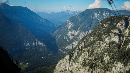 Naklejka premium Salzkammergut is an Austrian region of lakes and Alpine ranges near Salzburg.