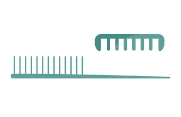 Vector illustration Combs. Object isolated on white background, cartoon style