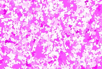 Light Pink vector pattern with random forms.