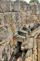 Ancient public toilet Salamis  - an ancient Greek city-state on the east coast of Cyprus