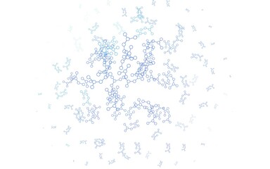 Naklejka premium Light Blue, Green vector pattern with artificial intelligence network.