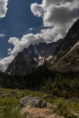 the Lourousa gully on Monte Argentera and Corno Stella