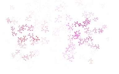 Light Pink vector backdrop with artificial intelligence data.