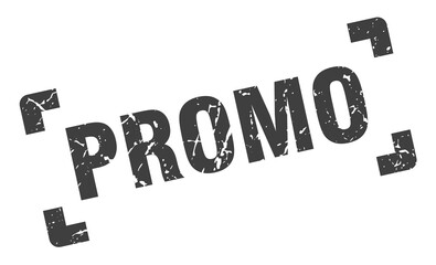 promo stamp. square grunge sign isolated on white background
