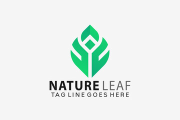 Health Nature Leaf Colorful Logo Design Vector Illustration