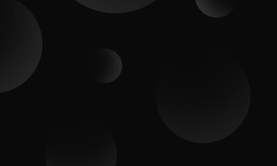 Gray circles gradient on black abstract background. Modern graphic design element.