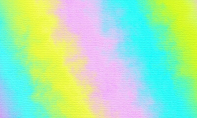 Abstract Watercolor painting rainbow colorful on paper texture background. pastel color.