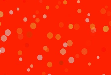 Light Orange vector background with beautiful snowflakes.