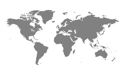 Fototapeta na wymiar Puerto Rico map. Isolated world map. Isolated on white background. Vector illustration.