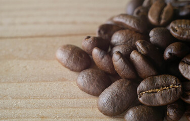 coffee beans background, organic coffee seed
