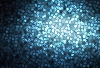 Obraz premium Dark BLUE vector background in polygonal style.