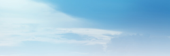 Blue sky with white cloud. The summer heaven is colorful clearing day Good weather and beautiful nature in the morning.