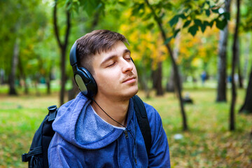 Young Man in Headphones