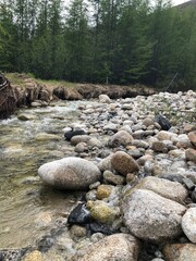 river in the mountains