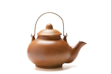Teapot isolated on white background with clipping path