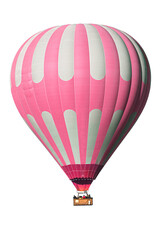 Pink and gray hot balloon