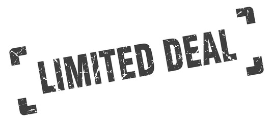 limited deal stamp. square grunge sign isolated on white background