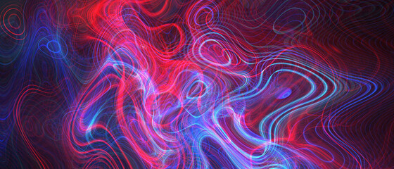 Fractal abstract threads background