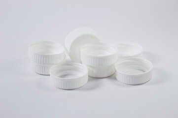 Colorful plastic cover with white background