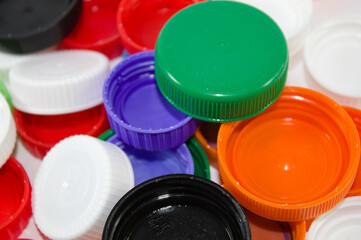 Colorful plastic cover with white background