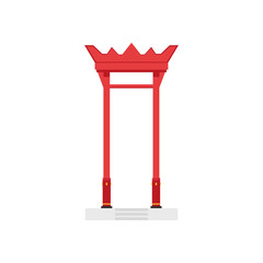 Giant swing vector. Giant Swing located in front of the Bangkok City.