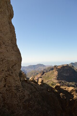 The inland mountain range on the island of Gran Canaria in Spain