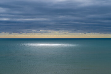 clouds over the sea