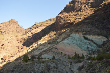 The inland mountain range on the island of Gran Canaria in Spain
