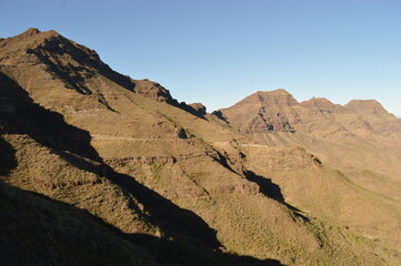 The inland mountain range on the island of Gran Canaria in Spain