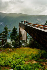 Fototapeta premium Lookout at Sognefjord, Norway, Scandinavia