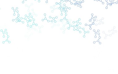 Light BLUE vector pattern with artificial intelligence network.
