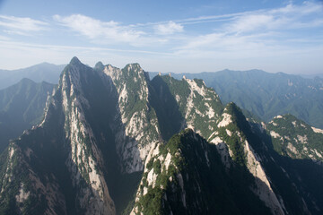Sunrise in Huashan or Mount Hua, Shaanxi, China