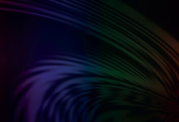 Dark Multicolor vector blurred background.