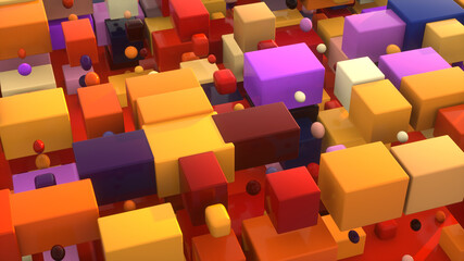 3d render. Abstract colorfully background illustration
