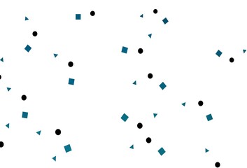 Light BLUE vector cover in polygonal style with circles.