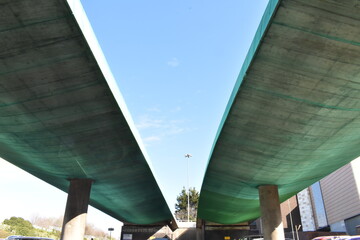 Symmetrical green underpass, Liverpool