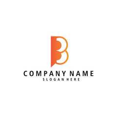 Obraz premium letter B logo creative illustration template concept template vector design