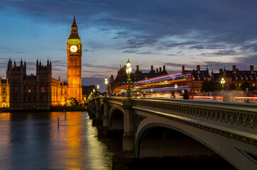 big ben in london at night