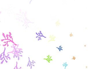 Light Multicolor vector elegant pattern with sakura.