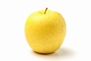 yellow Apple on a white background close-up.isolate