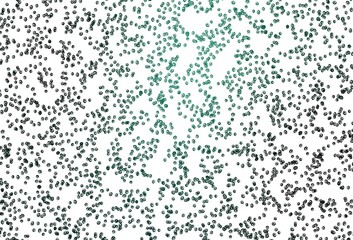 Light Green vector cover with spots.