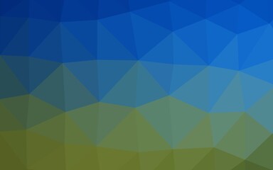 Light Blue, Green vector polygonal template. Creative illustration in halftone style with gradient. Polygonal design for your web site.