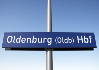 Tafel, Oldenburg (Oldb) Hauptbahnhof, (Symbolbild)