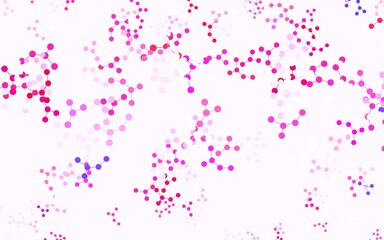 Light Purple, Pink vector template with artificial intelligence structure.