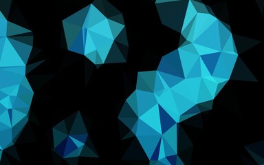 Light BLUE vector abstract mosaic background. Modern geometrical abstract illustration with gradient. Template for a cell phone background.