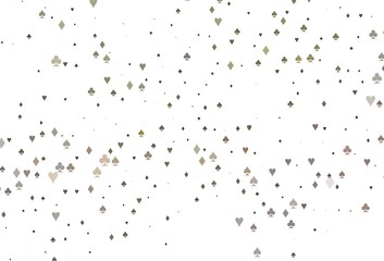 Light Green, Red vector pattern with symbol of cards.