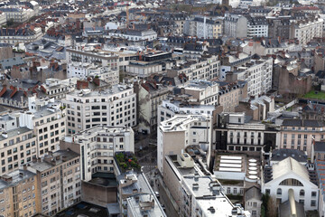 Obraz premium Aerial view of Nantes, France