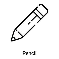 pencil vector line icon