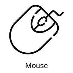 mouse vector line icon