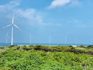 wind power generator in jeju
